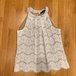 Lace halter blouse